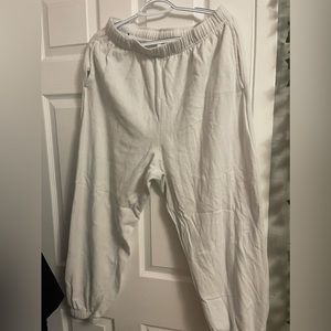 White sweatpants